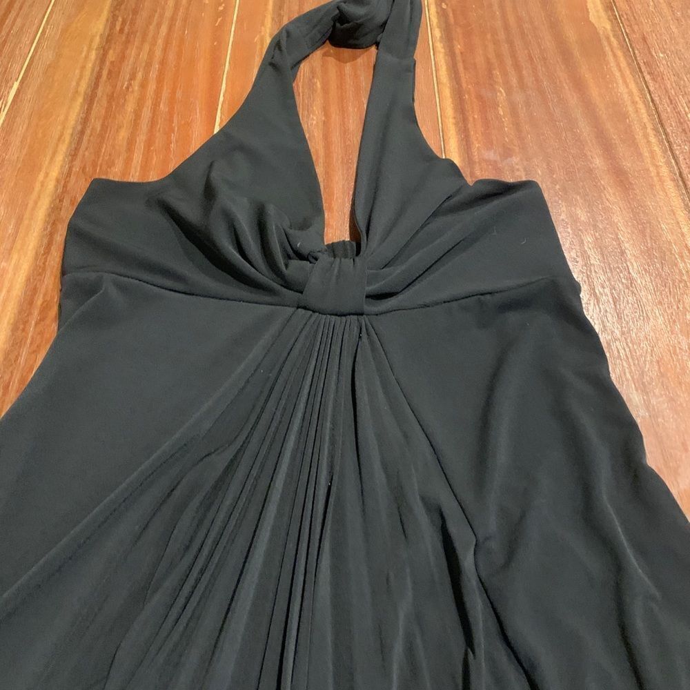 As U Wish Black Halter Mini Dress Small - Picture 3 of 4